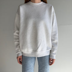 1990s Medium Weight Blank Barely Heather Gray Sweatshirt