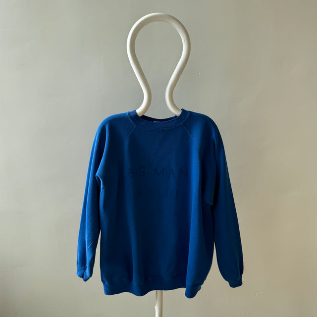 1990s Big Man In Blue Sweatshirt by Shana Torok