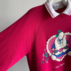 1980s West Virginia Bunny Sweatshirt of Someone's Dreams