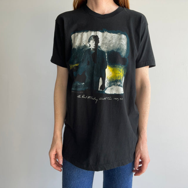 1989/90 Paul McCartney Tour T-Shirt - Front and Back