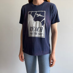 1980s Reach For The Sky Bleach Stained T-Shirt