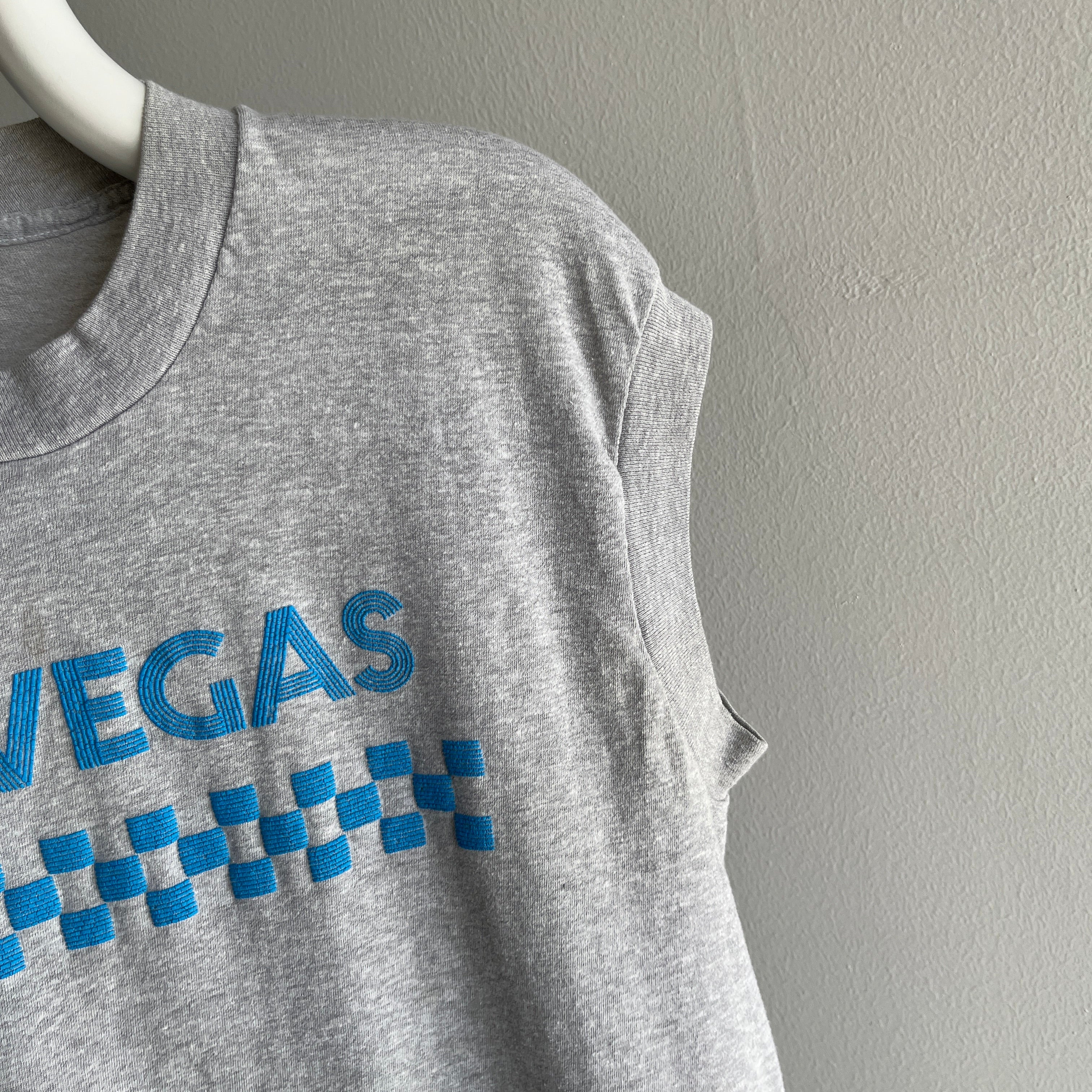 1980s Las Vegas Muscle Tank by Screen Stars - Stained