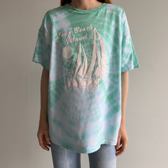 1980/90s Long Beach Island Tie Dye Cotton Tourist T-Shirt