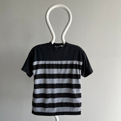 1980s Striped and Color Blocked T-Shirt