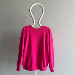1980s Perfectly Hot Pink Sweatshirt by Pannill (Swoon)