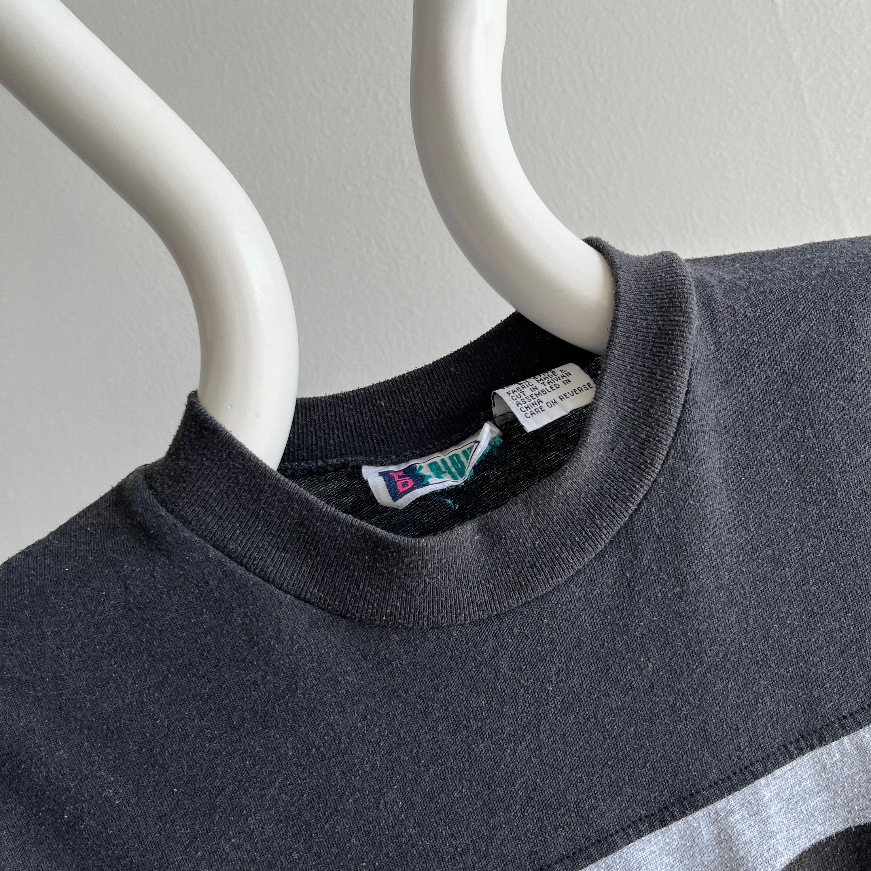 1980s Striped and Color Blocked T-Shirt