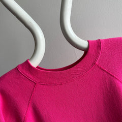 1980s Perfectly Hot Pink Sweatshirt by Pannill (Swoon)