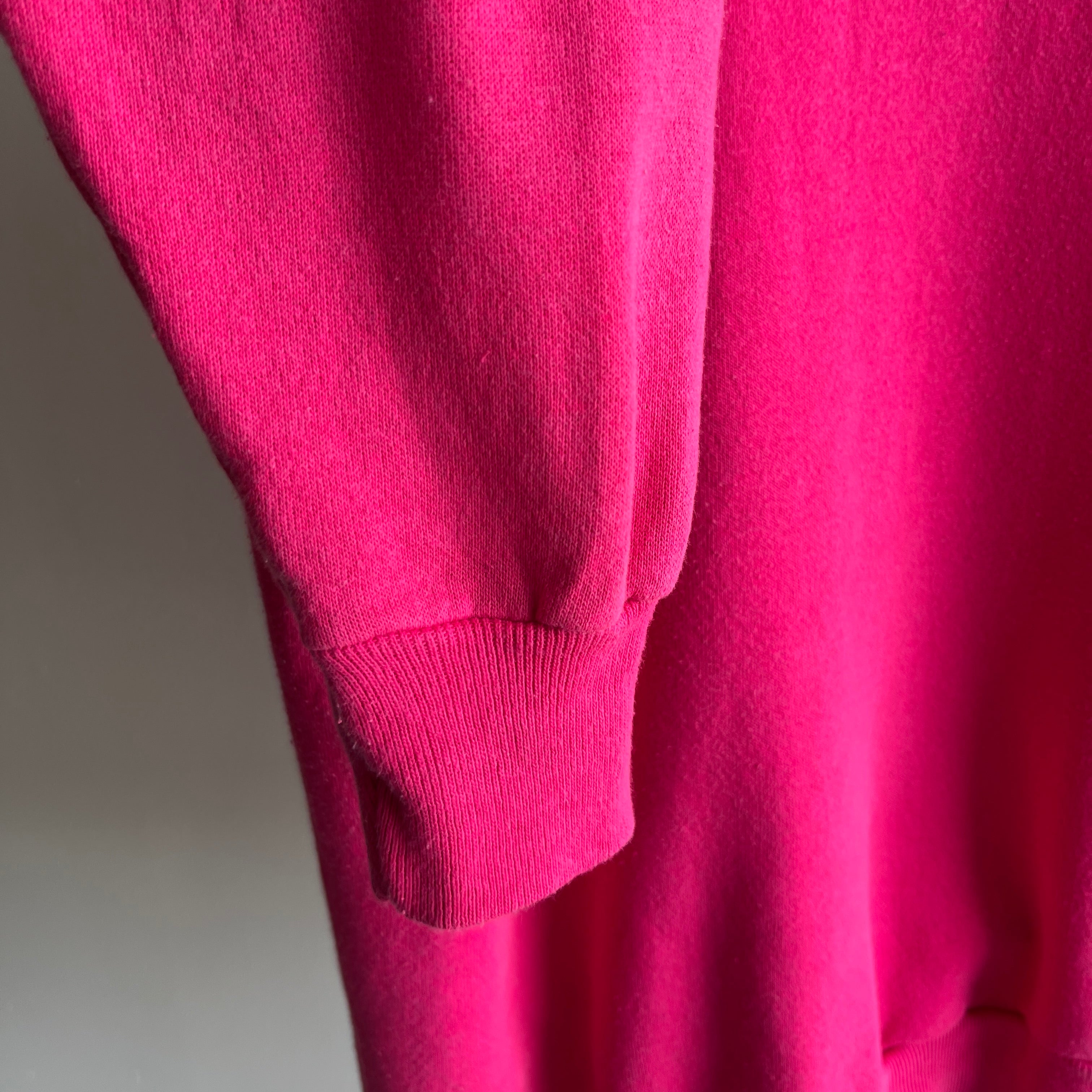 1980s Perfectly Hot Pink Sweatshirt by Pannill (Swoon)