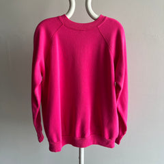 1980s Perfectly Hot Pink Sweatshirt by Pannill (Swoon)