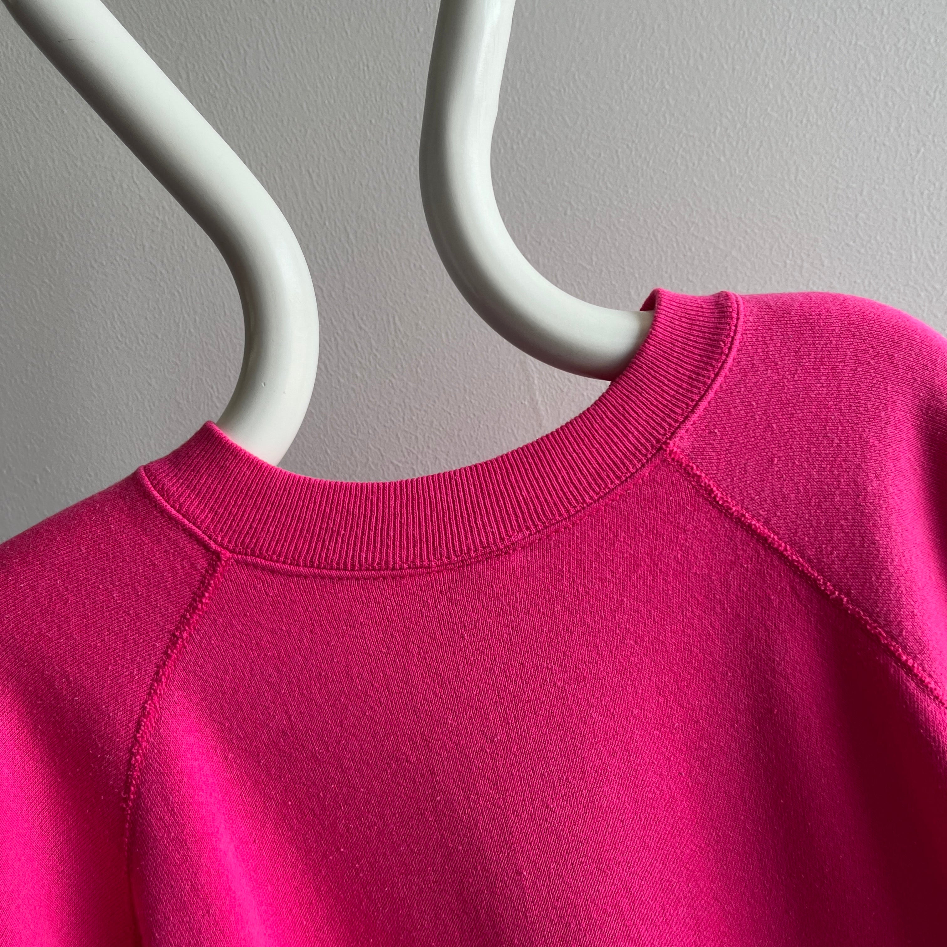 1980s Perfectly Hot Pink Sweatshirt by Pannill (Swoon)