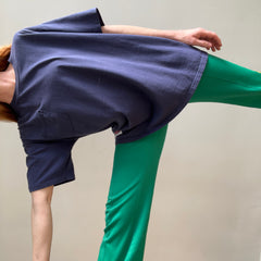 1990s Blank Navy Blue Pocket T Shirt