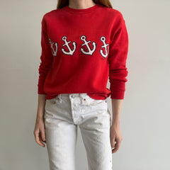 1980s A Whole Lot of Anchors Sweatshirt