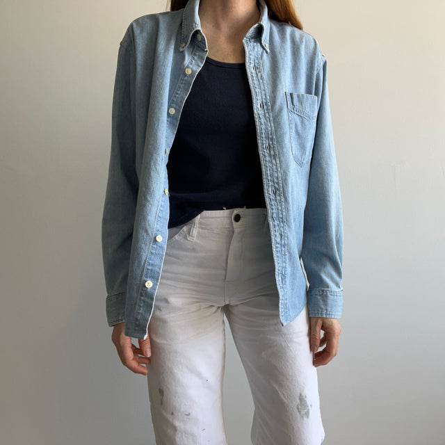 1990/2000s Soft Denim Button Down Dad Shirt by Gap