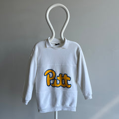 1980s University of Pittsburg Polo Sweatshirt