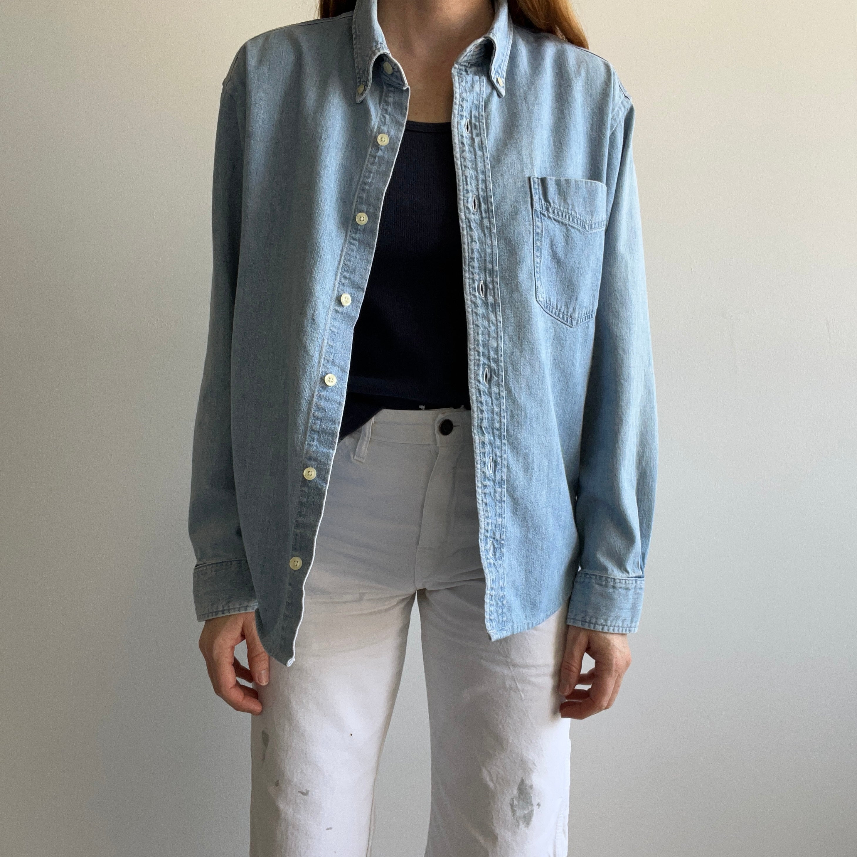 1990/2000s Soft Denim Button Down Dad Shirt by Gap