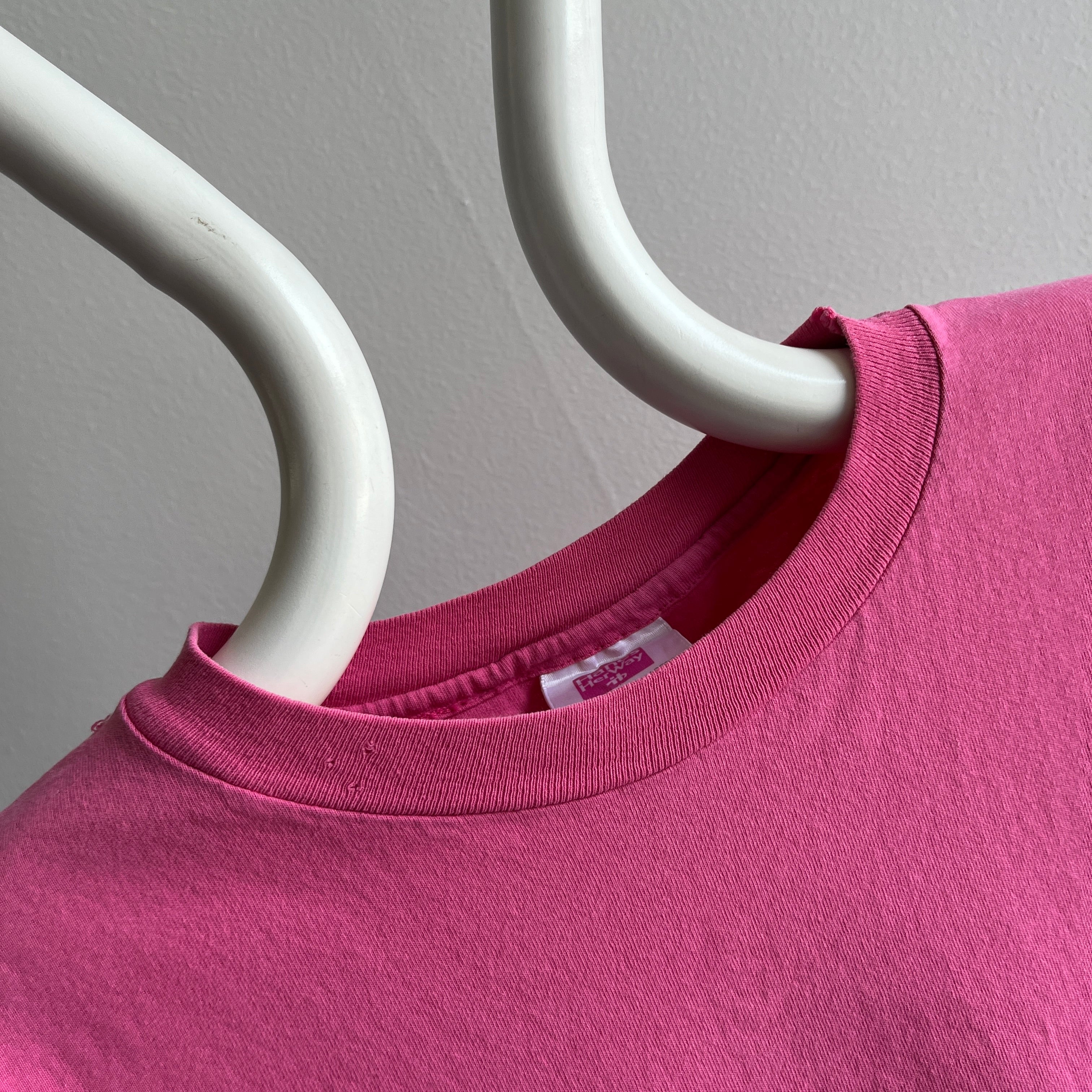 1980s Perfectly Worn HHW Pink Cotton T-Shirt