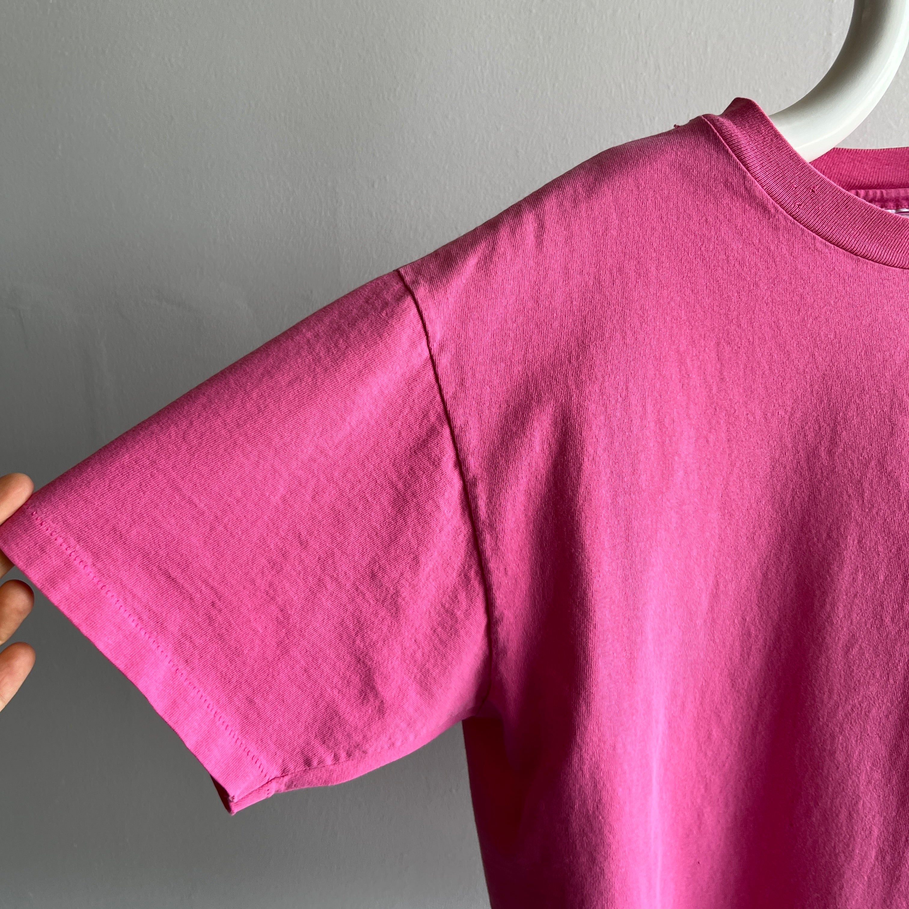 1980s Perfectly Worn HHW Pink Cotton T-Shirt