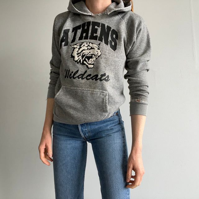 1970s Beat Up Wildcats Hoodie