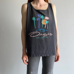 1980s Oasis Bible Quote Faded Tank Top