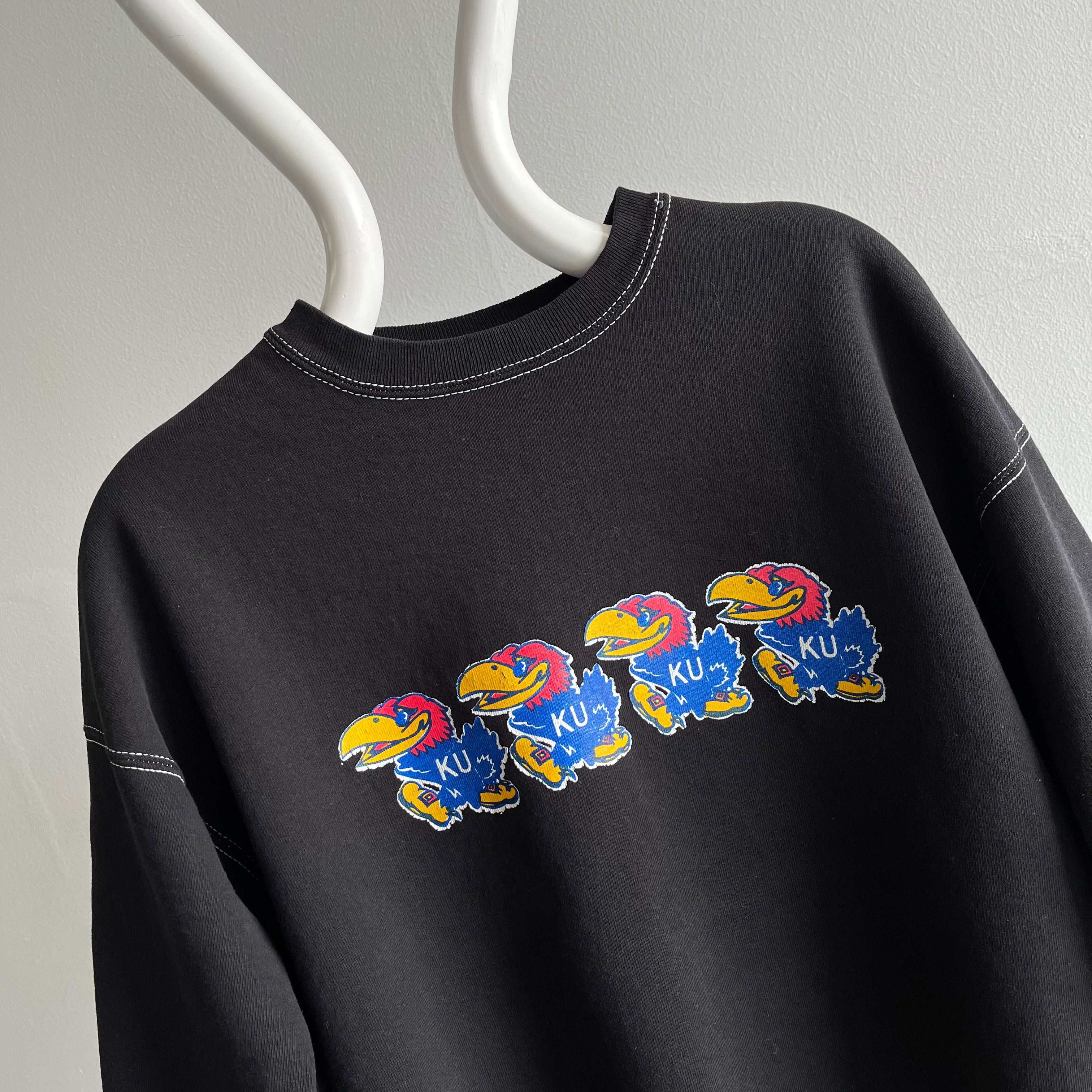 1980s Re-Dyed Kansas City Jayhawks FOTL Sweatshirt