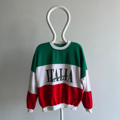 1980s Made in Italy, Italia Color Block Sweatshirt