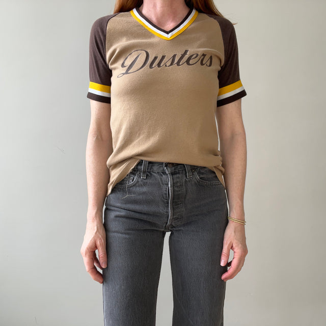 1970s Brown Dusters #3 Athletic T Shirt