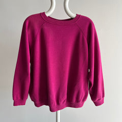 1980/90s HHW Soft and Slouchy and Oh So Wonderful Hot Take Pink/Magenta Raglan