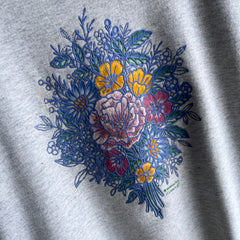 1980s Bouquet Of Flowers Sweatshirt by Morning Star