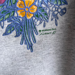 1980s Bouquet Of Flowers Sweatshirt by Morning Star