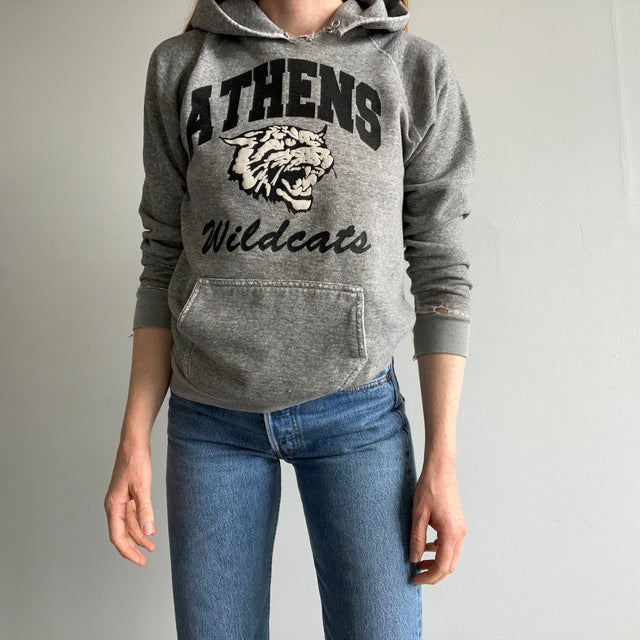 1970s Beat Up Wildcats Hoodie