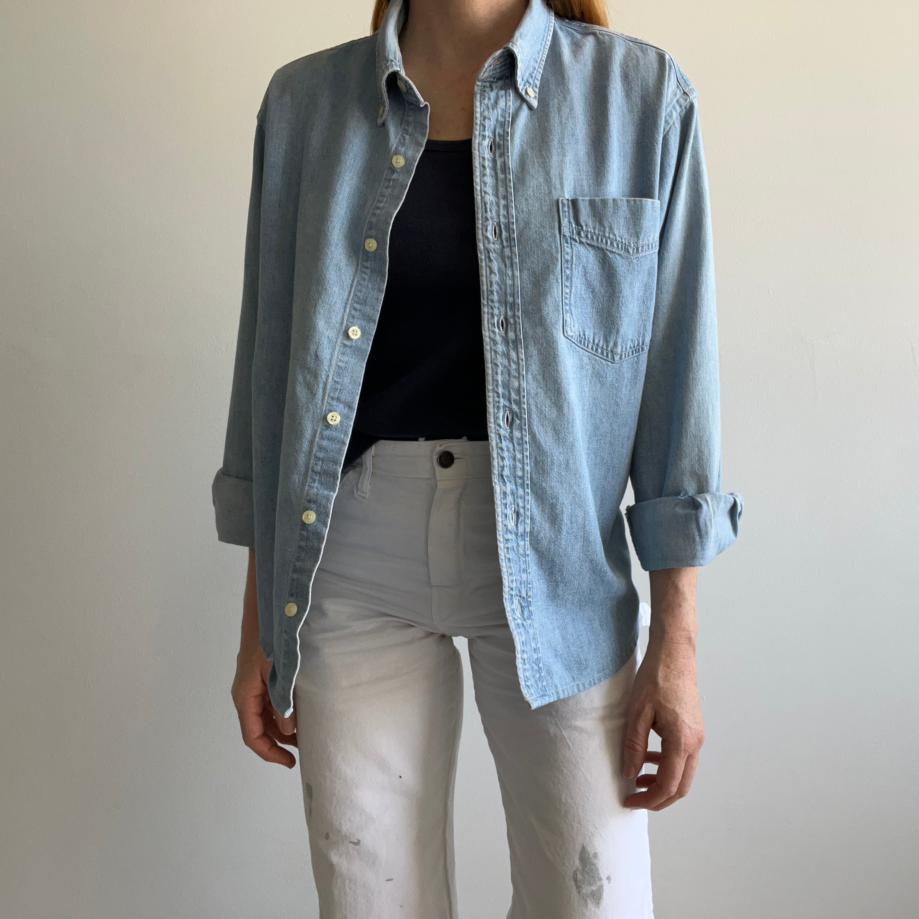 1990/2000s Soft Denim Button Down Dad Shirt by Gap