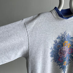 1980s Bouquet Of Flowers Sweatshirt by Morning Star