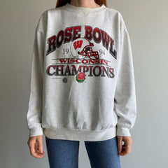 1994 Rose Bowl Champions - Wisconsin!! Thin and Stained Sweatshirt