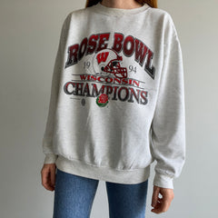 1994 Rose Bowl Champions - Wisconsin!! Thin and Stained Sweatshirt
