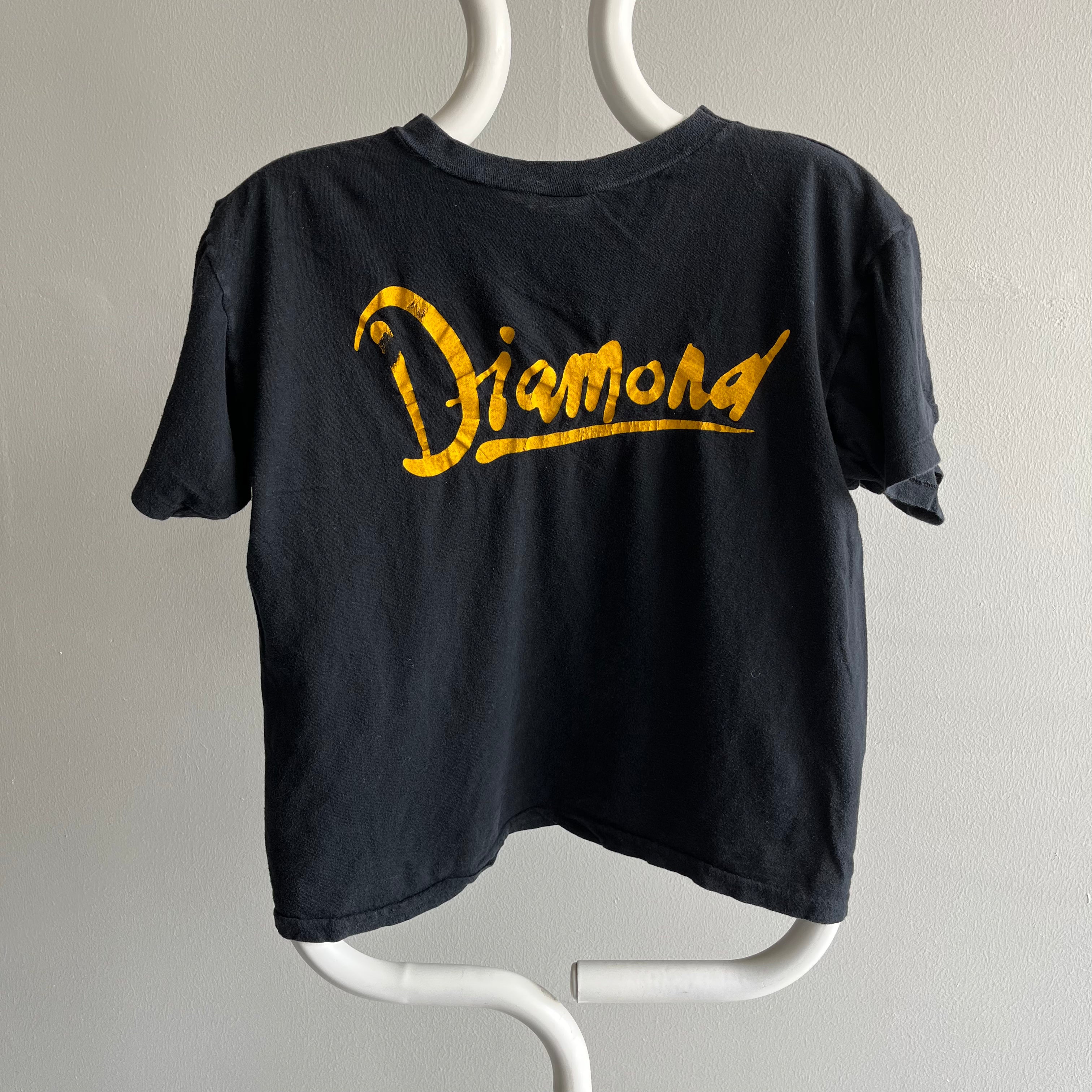 1970/80s Neil Diamond Rad Cotton Knit Front and Back T-Shirt
