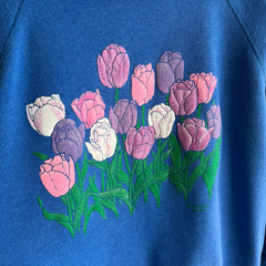 1980s Tulips and a Built In Collar Sweatshirt - Oh My