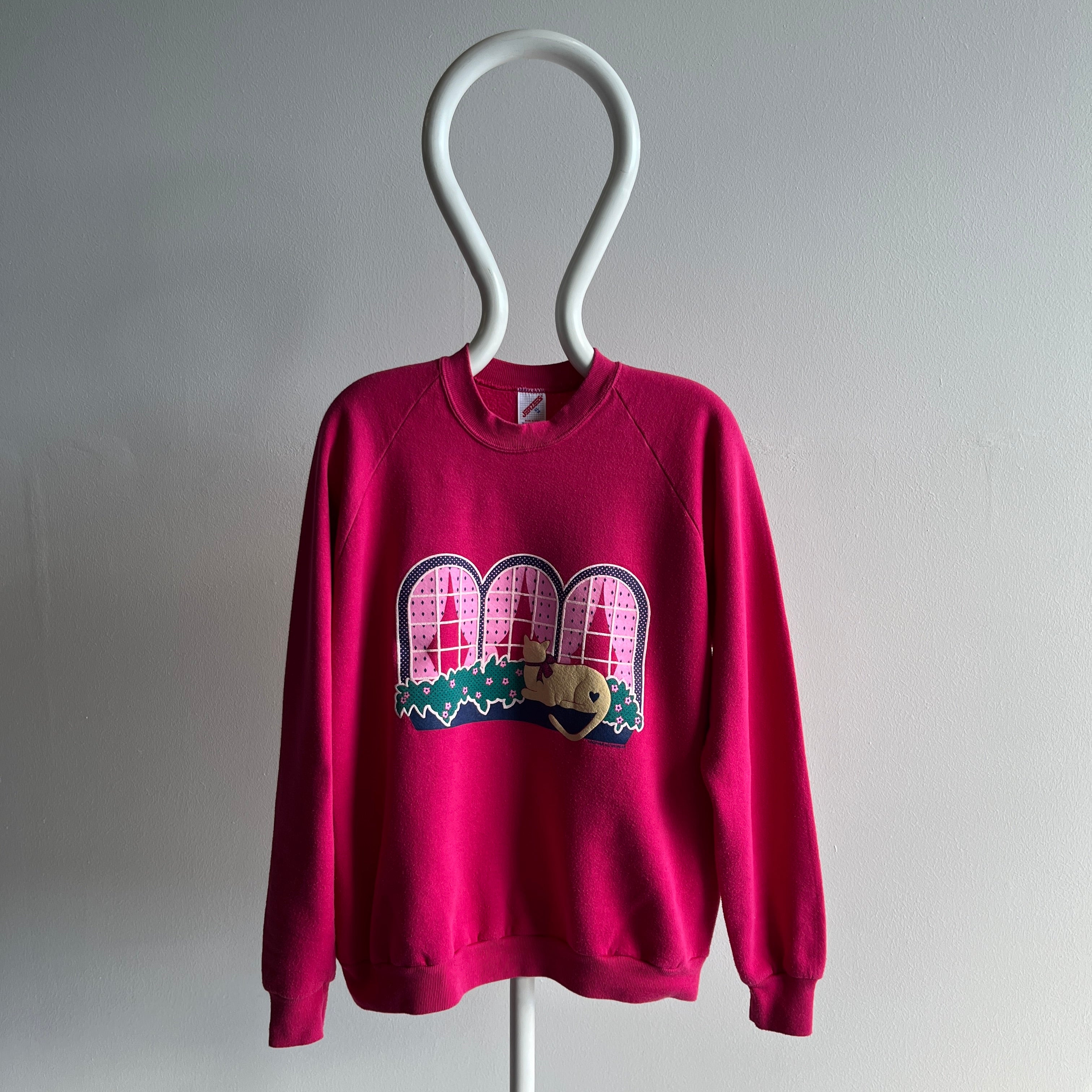 1980s Perfect Cat Sweatshirt