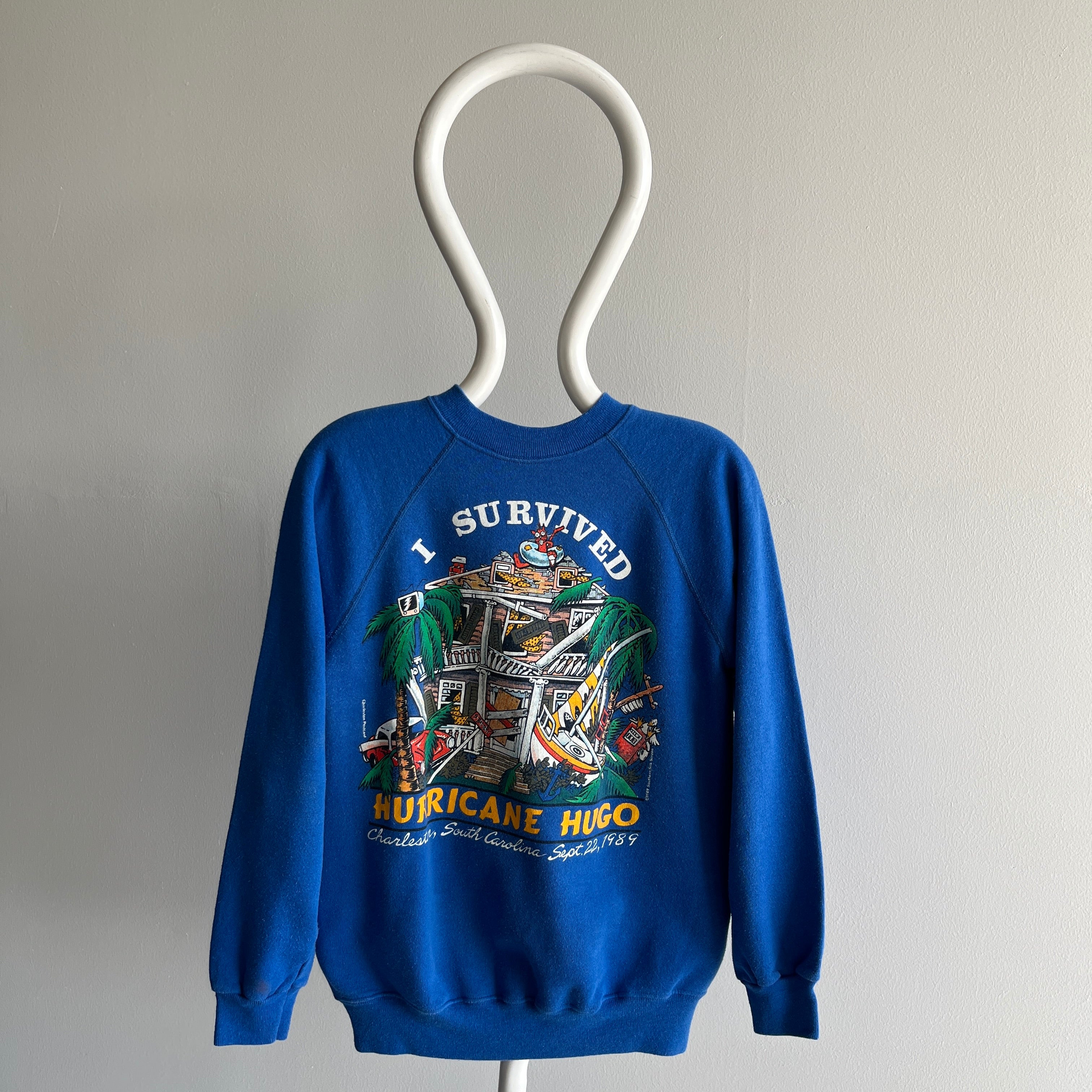 1989 I Survived Hurricane Hugo Sweatshirt