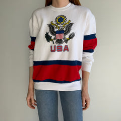 1980s USA Color Block Sweatshirt