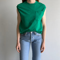 1980s FOTL Kelly Green Muscle Pocket Tank