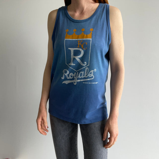 1988 Kansas City Royals Thinned Out and Worn Tank Top