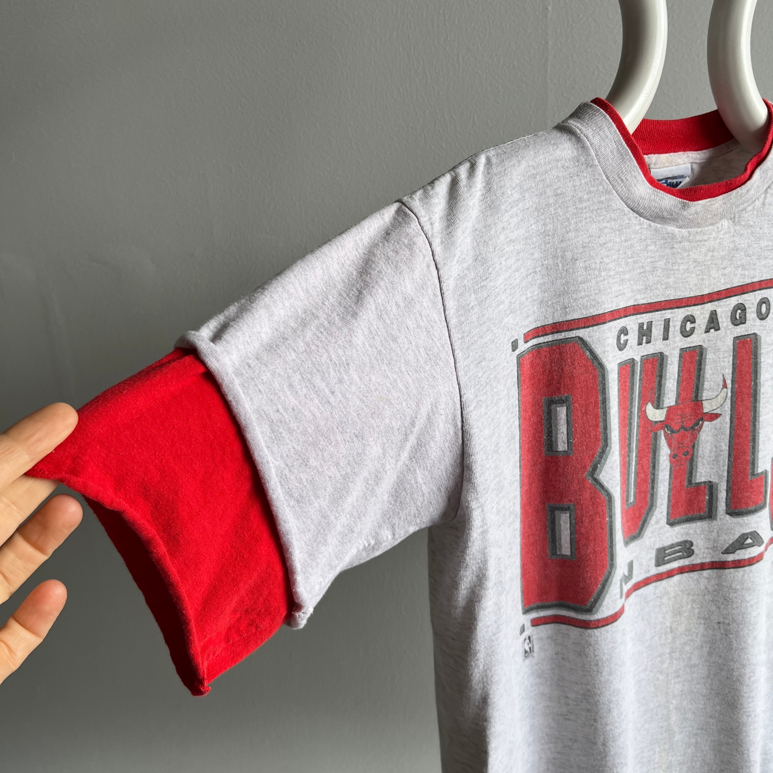 1991 Chicago Bulls Stained Cotton T-Shirt