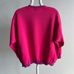 1980s Hot Pink Pocket Sweatshirt - She's a Special One