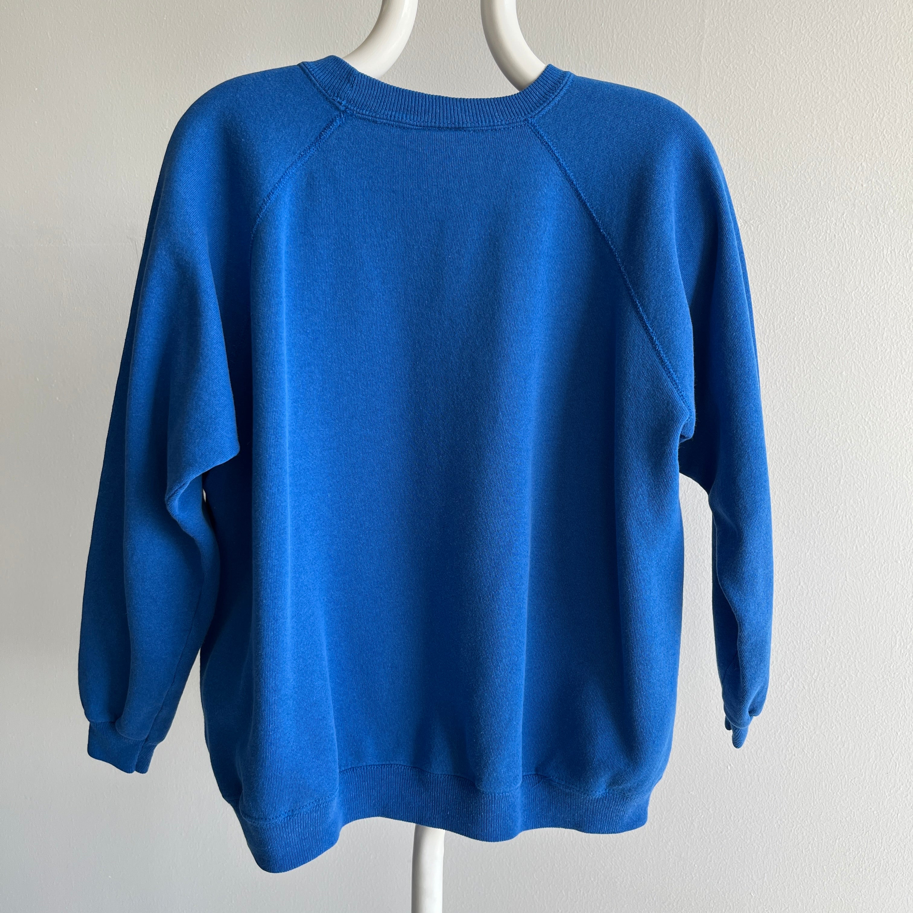 1990s Blank Blue Raglan - Can't Go Wrong Here