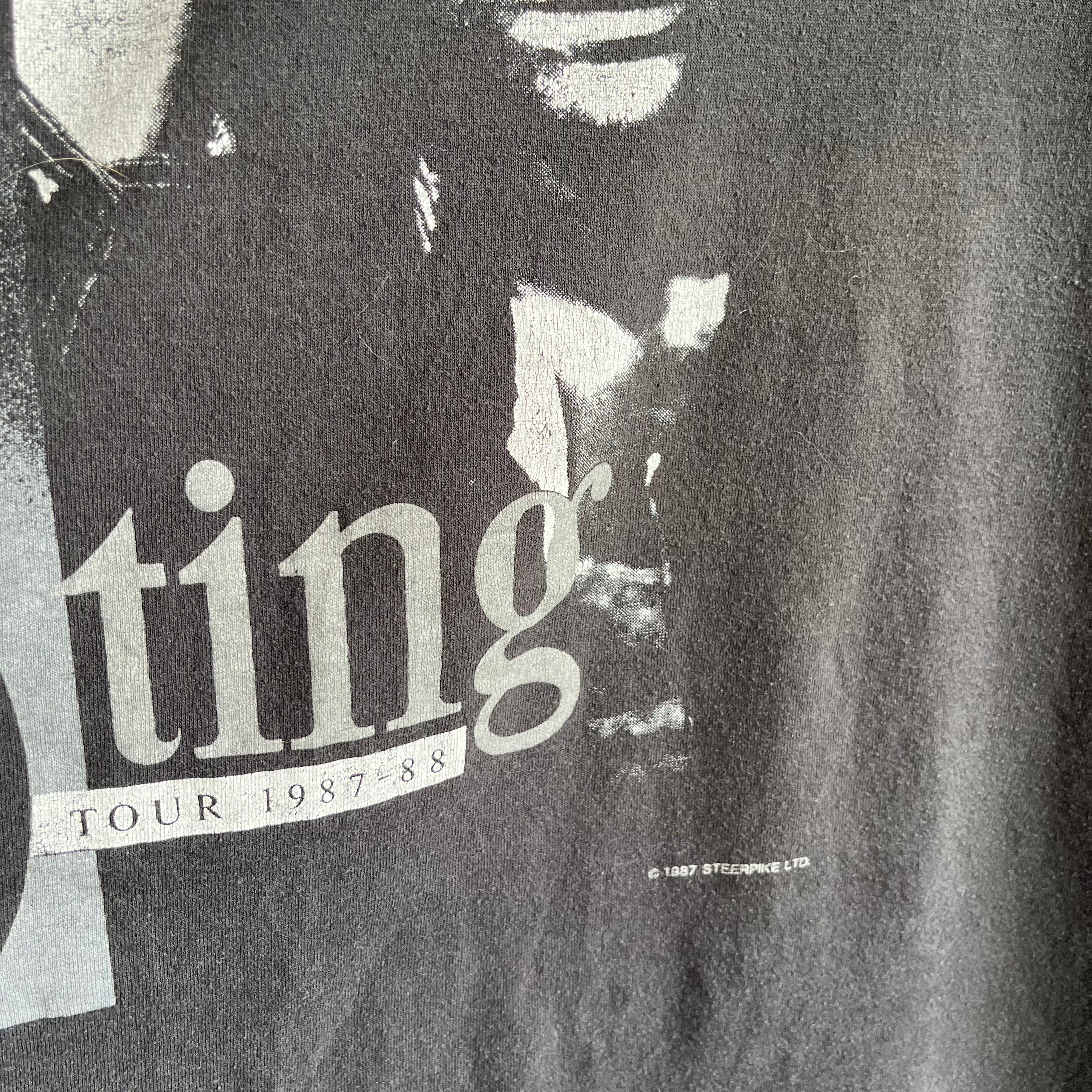 1987 - 88 STING Tour T-SHirt on a Screen Stars !!!