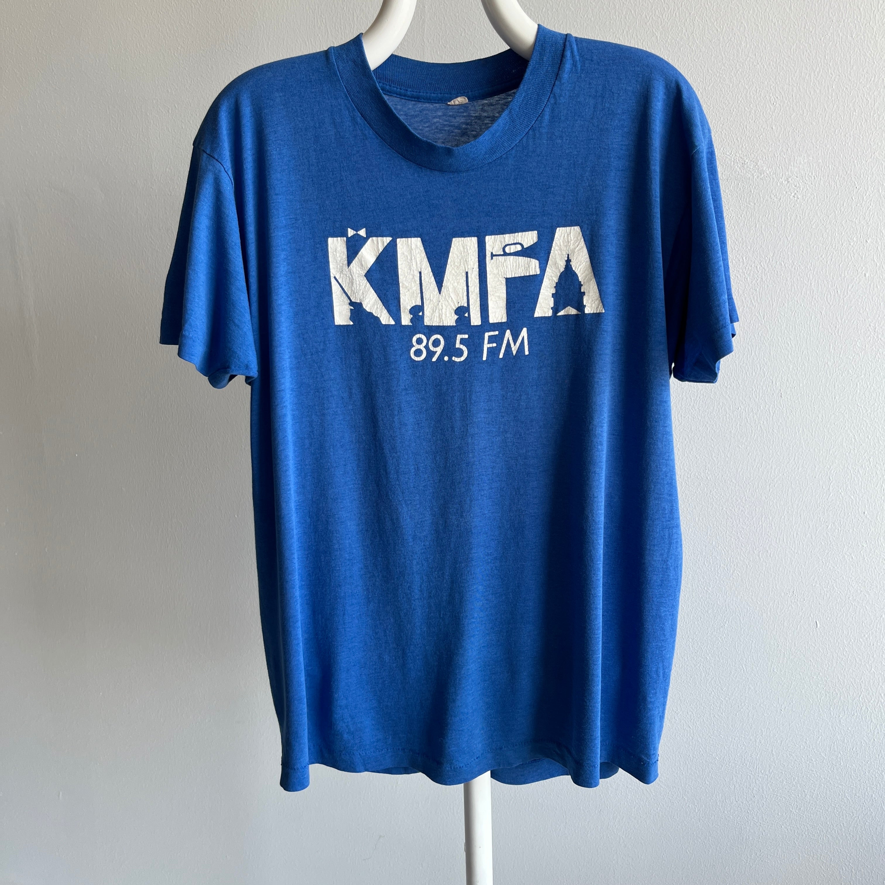 1980s KMFA 89.5FM T-Shirt - Austin's Classical Music Station