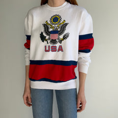 1980s USA Color Block Sweatshirt