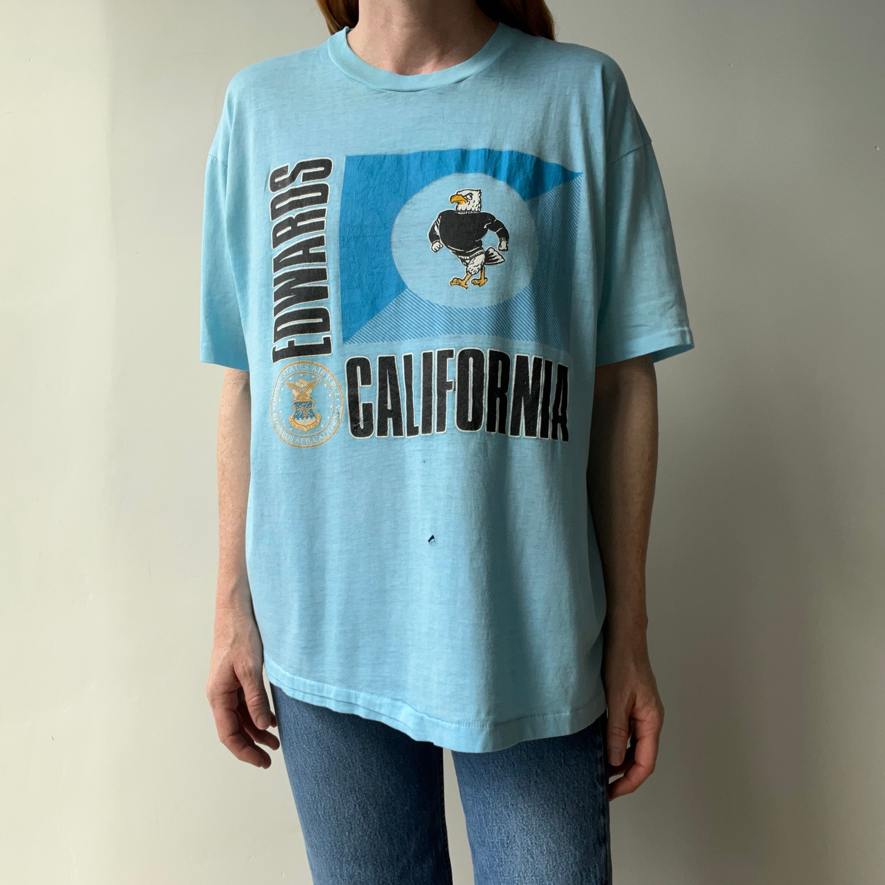 1980s Paper Thin Edward's Air Force Base, California Single Stitch T-Shirt