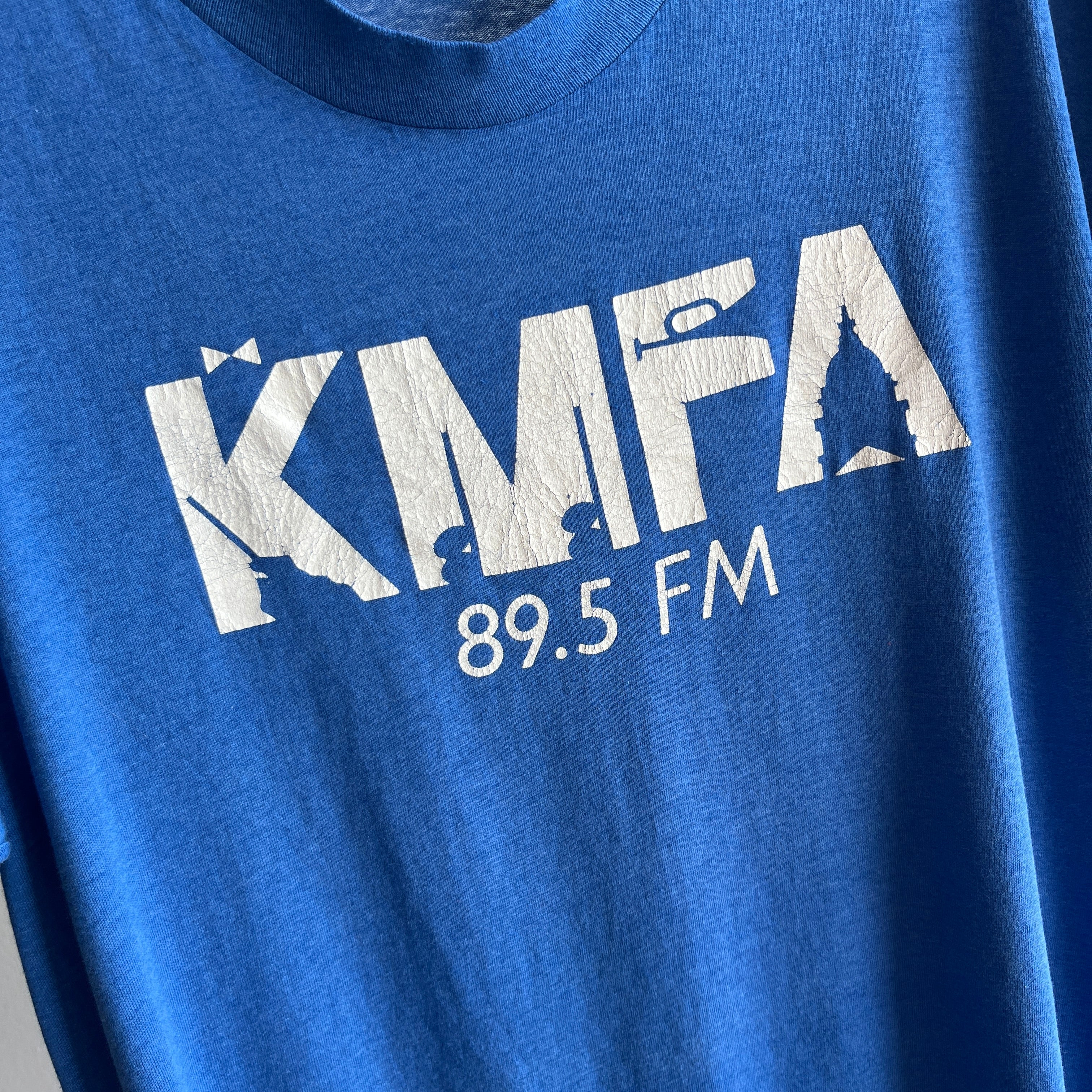 1980s KMFA 89.5FM T-Shirt - Austin's Classical Music Station