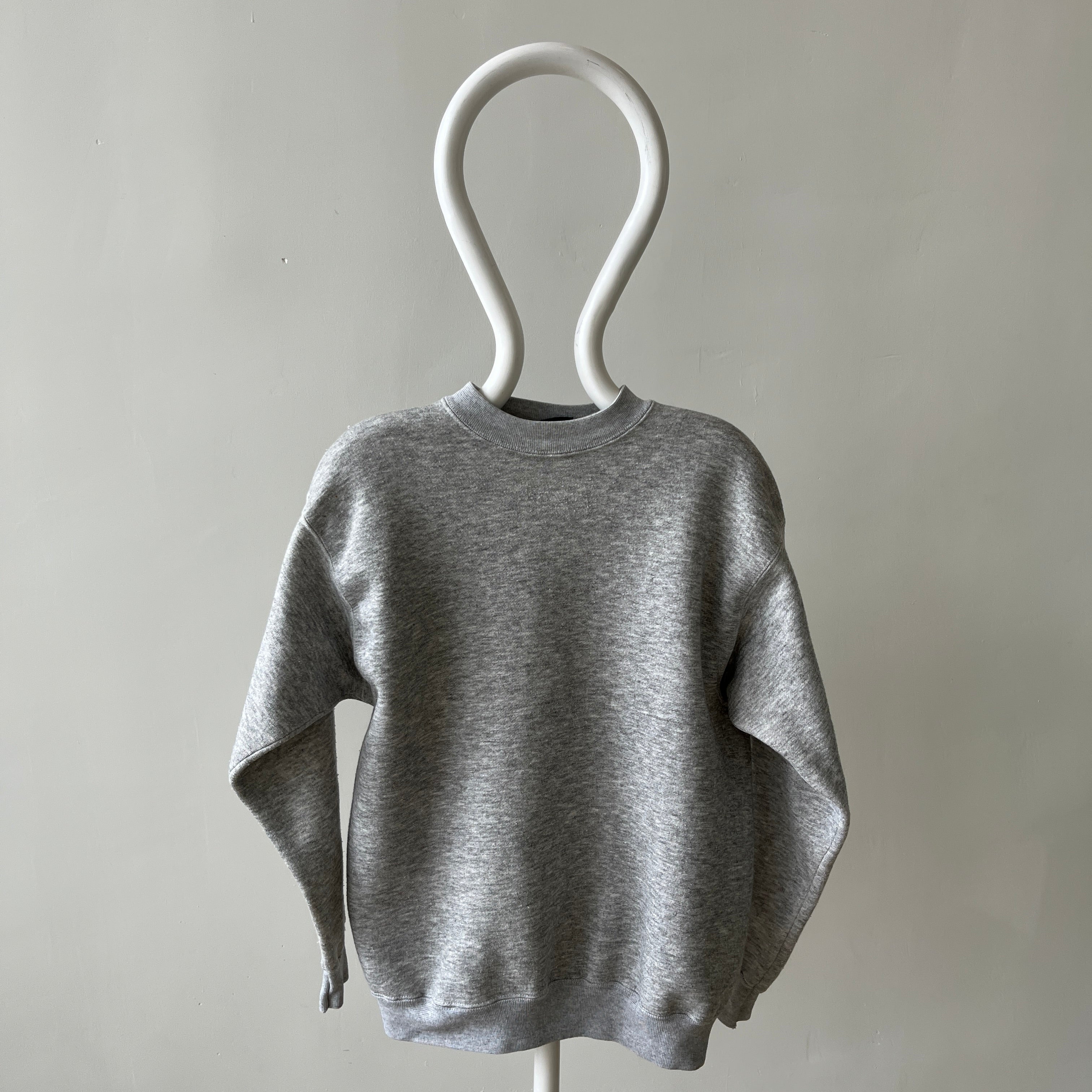 1980s Blank Gray Sweatshirt